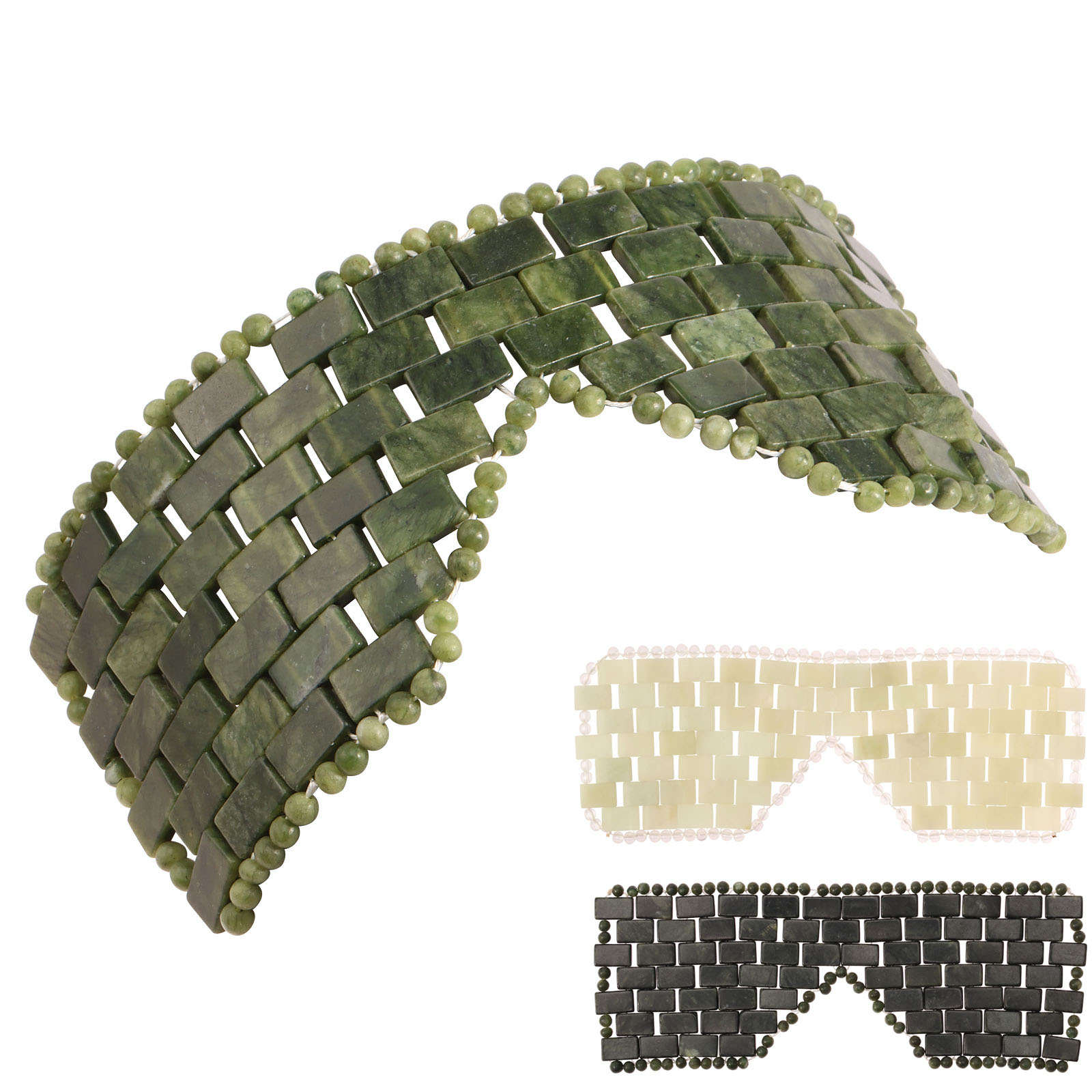 Eye Mask Heated - Naturalna Jadeitowa Maska na Twarz i