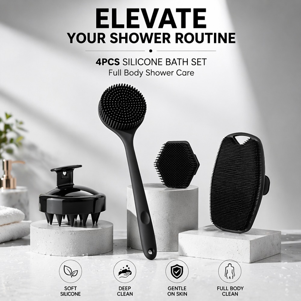 Zestaw 4 szt. silikonowych szc – Dry Brush Body recenzja i cena