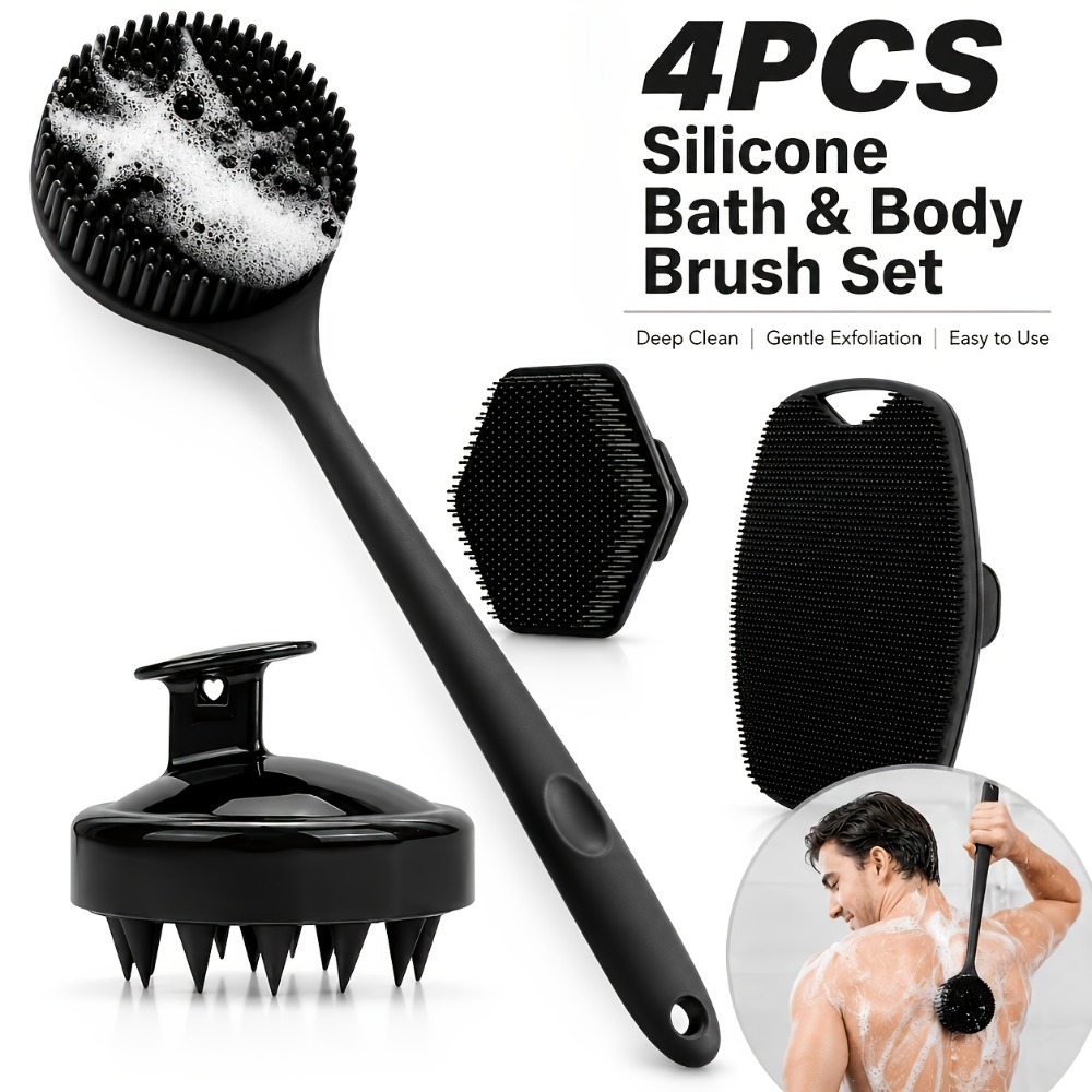 Zestaw 4 szt. silikonowych szc – Dry Brush Body recenzja i cena